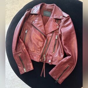 All saints leather jacket